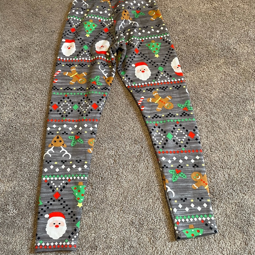 Size small Santa Clause tights